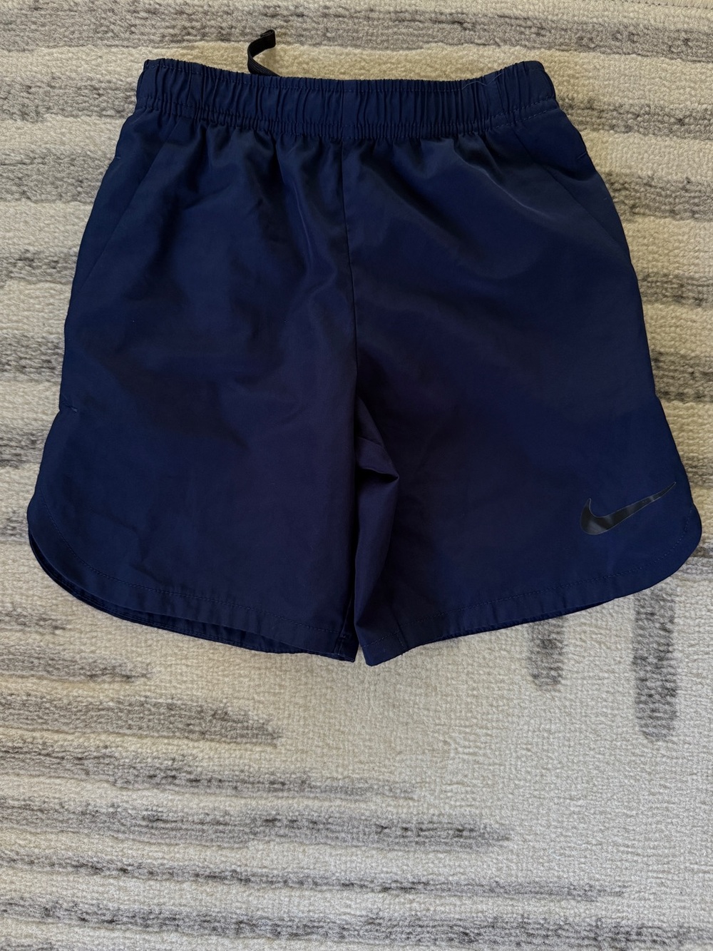 Blue Nike Dri-Fit Kids Athletic Shorts